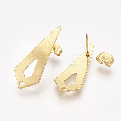 201 Stainless Steel Stud Earring Findings STAS-S079-54A-1