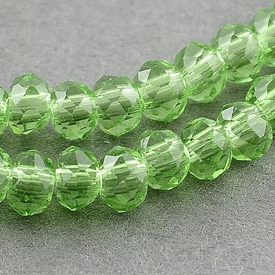 Transparent Glass Beads Strands X-GLAA-R135-2mm-11-1