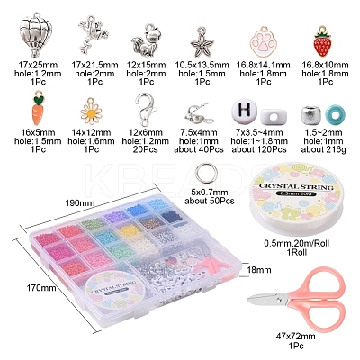 DIY Seed Beads Jewelry Set Making Kit DIY-YW0005-56-1