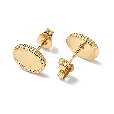 Ion Plating(IP) 304 Stainless Steel Stud Earring Findings X-STAS-F286-10G-1