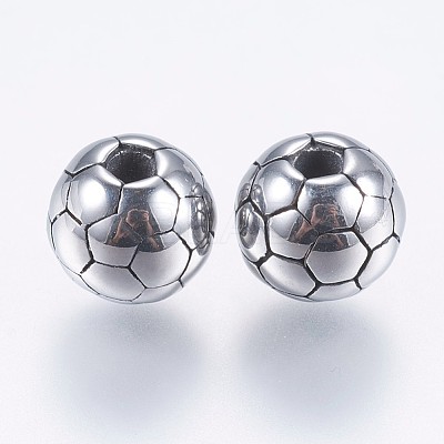 304 Stainless Steel Beads STAS-I069-23AS-8MM-1