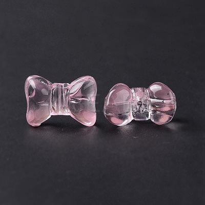 Transparent Spray Painted Glass Beads GLAA-I050-11D-1