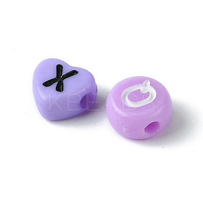 200Pcs Mixed Style and Shapes Acrylic Beads OACR-FS0001-68C-1