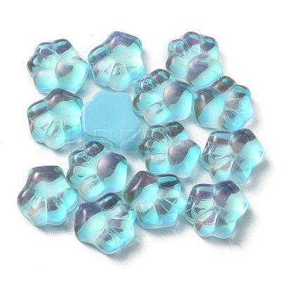 Cat Paw Print Resin Cabochons FIND-CJC0015-21G-1