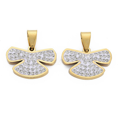 201 Stainless Steel Pendants STAS-N095-42G-1