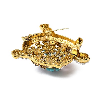 Retro Alloy Rhinestone Brooch JEWB-K018-27AG-1