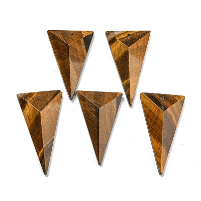 Natural Tiger Eye Pendants G-Q006-08C-1