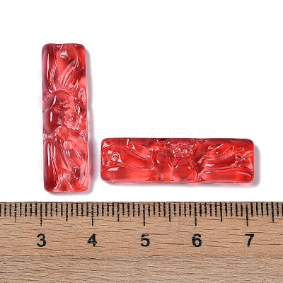 Baking Paint Glass Pendants GLAA-S202-16G-1