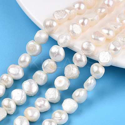 Natural Cultured Freshwater Pearl Beads Strands LS-PEAR-N014-08E-1