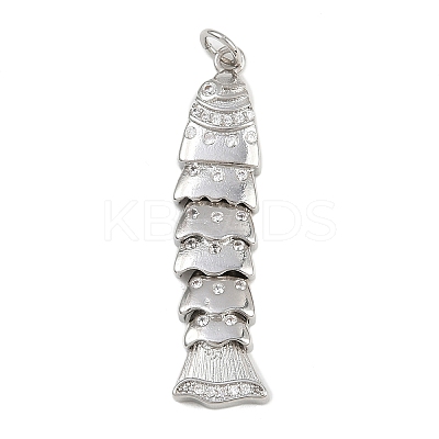 Brass Micro Pave Cubic Zirconia Pendants KK-A269-19P-1