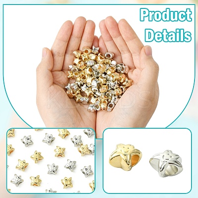 80Pcs 2 Colors CCB Plastic Beads CCB-YW0001-59-1