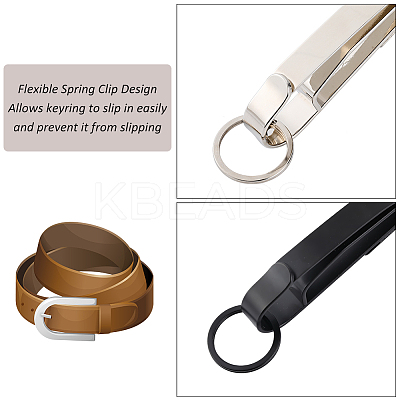 2 Sets 2 Colors Belt Loop Keychain Chip KEYC-CP0001-23-1
