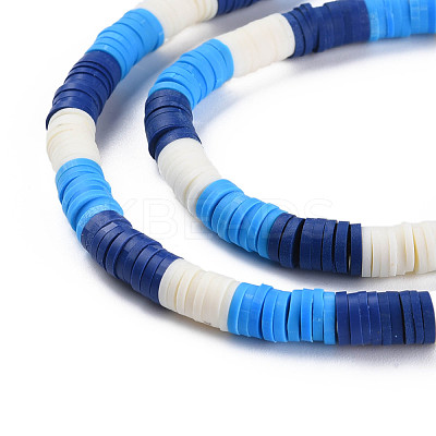 Fixed 3 Color Handmade Polymer Clay Bead Strands CLAY-S096-029H-1