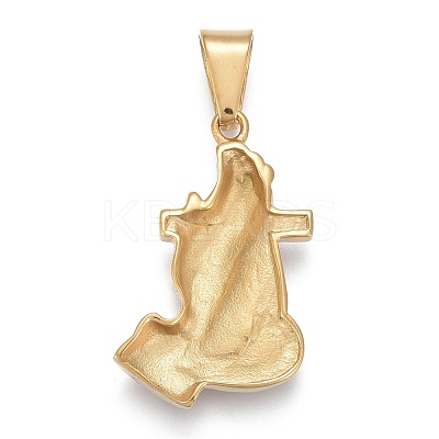 304 Stainless Steel Pendants STAS-K214-18G-1