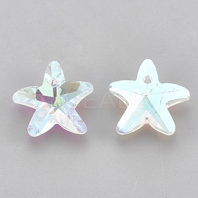 Glass Rhinestone Charms RGLA-T148-21A-1