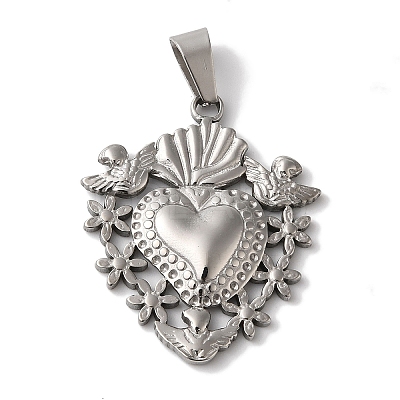 Non-Tarnish 304 Stainless Steel Pendants STAS-L081-036P-1