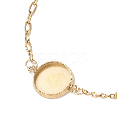 304 Stainless Steel Paperclip Chain Satellite Chain Bracelet Making BJEW-JB13072-01-1