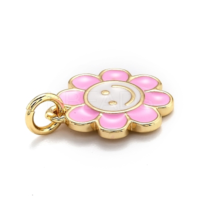 Brass Enamel Charms X-KK-O135-01A-1