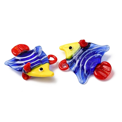 Handmade Lampwork Pendants LAMP-Z013-01A-1