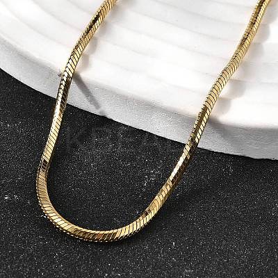 2MM 304 Stainless Steel Snake Chain Necklaces for Women Men STAS-V011-04D-G-1