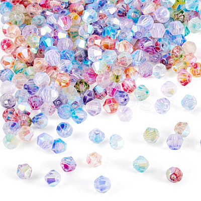 520Pcs Transparent Colours Rainbow Glass Seed Beads GLAA-TA0003-95-1