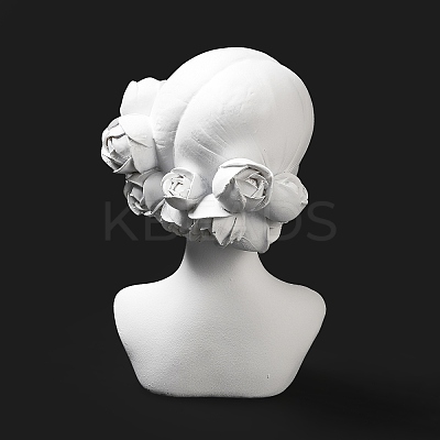 Girl Bust Resin Necklace Display Stands ODIS-A012-05B-1