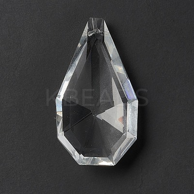 Transparent Glass Big Pendants GLAA-F118-13-1
