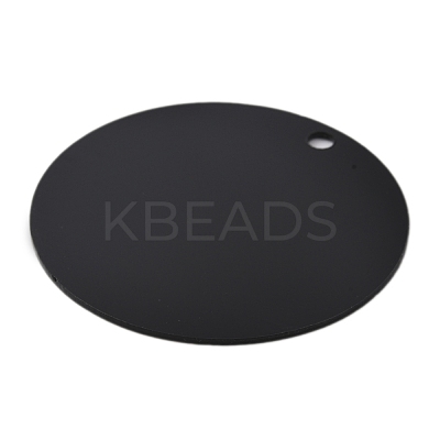 Opaque Acrylic Big Pendants SACR-WH0010-003B-1