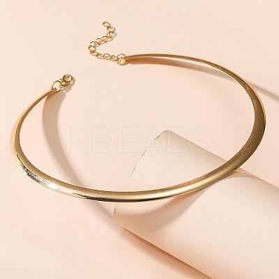 Alloy Circle Ring Choker Necklaces for Women FS-WGE9154-01-1