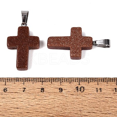 Synthetic Goldstone Pendants G-T080-27-1