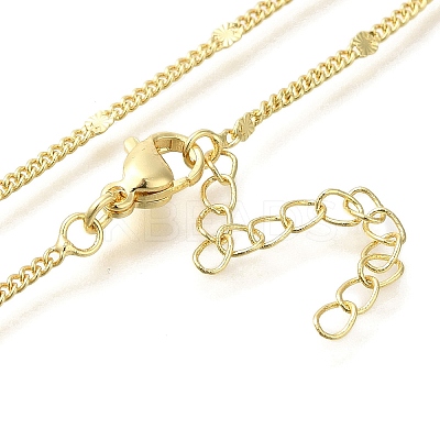 Rack Plating Brass Curb Chain Necklaces LS-MAK-L042-02G-1