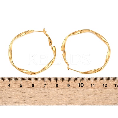 304 Stainless Steel Hoop Earrings EJEW-I320-25G-01-1