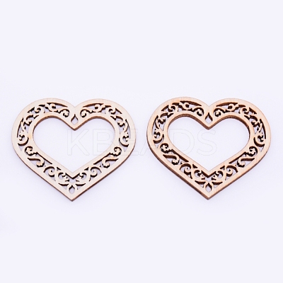 Unfinished Natural Wood Linking Rings WOOD-WH0103-78-1