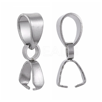 Tarnish Resistant 304 Stainless Steel Pinch Bails X-STAS-K146-090-2.5x14-1