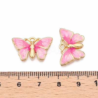 Rack Plating Alloy Enamel Pendants ENAM-N056-363KCG-02-1