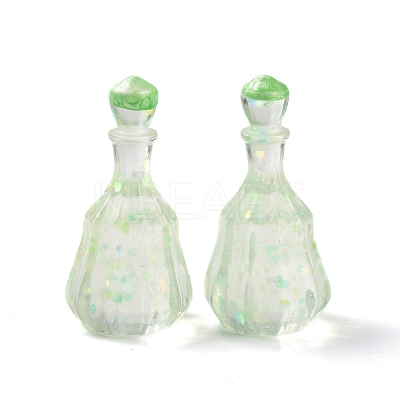 Dummy Bottle Transparent Resin Cabochon RESI-E025-06A-1