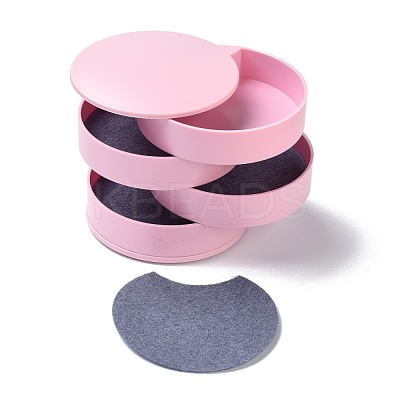 4-Layer Rotating Travel Jewelry Tray Case OBOX-O005-01A-1