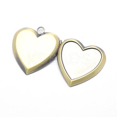 Brass Locket Pendants KK-F717-40AB-NR-1