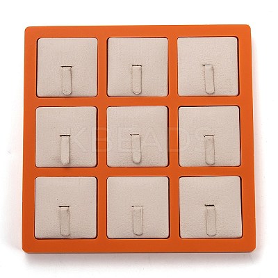 Resin Artificial Marble Finger Rings Display Tray LS-AJEW-I048-02-1