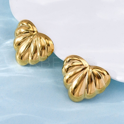 304 Stainless Steel Stud Earrings for Women LS-EJEW-F357-03G-04-1