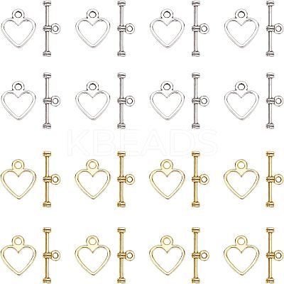 Tibetan Style Alloy Toggle Clasps TIBE-FH0001-02-RS-1