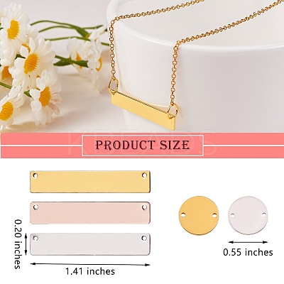 12Pcs 2 Style Brass Links and 8Pcs 2 Colors Brass Pendants KK-SZ0004-05-1