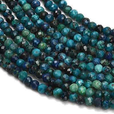 Natural Chrysocolla Beads Strands GG-CBA77FB-B12-2mm-1