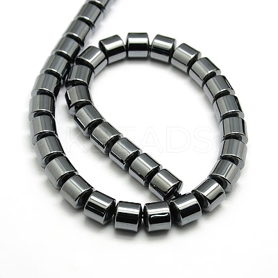 Grade AA Non-magnetic Synthetic Hematite Column Beads Strands X-G-F161-06E-1