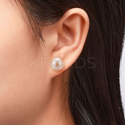 Valentine Presents for Her 925 Sterling Silver Ball Stud Earrings LS-EJEW-D029-9mm-2-1