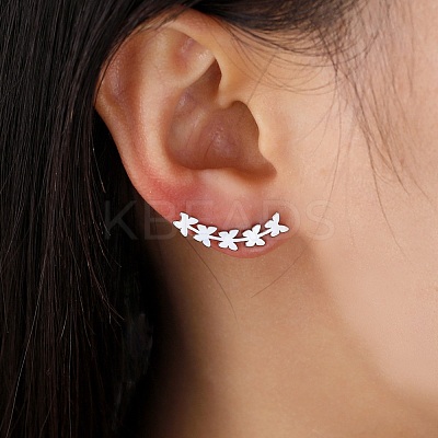 Non-Tarnish 304 Stainless Steel Stud Earrings EJEW-H095-02P-1