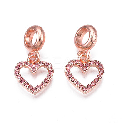 Rack Plating Alloy European Dangle Charms MPDL-N039-064-1