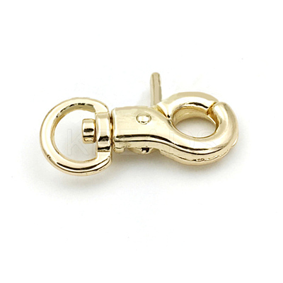 Zinc Alloy Swivel Lobster Claw Clasps PALLOY-WH0006-02B-G-1