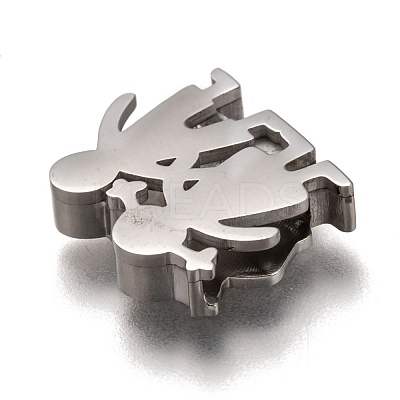 Non-Tarnish 304 Stainless Steel Slide Charms STAS-P270-40P-1