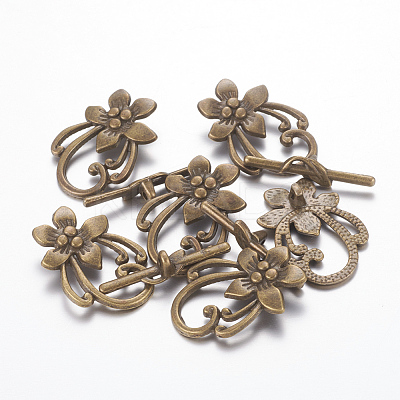 Tibetan Style Toggle Clasps X-MLF0677Y-1